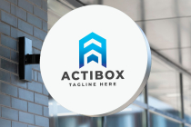 Actibox Letter A Pro Logo Template Screenshot 2