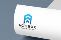 Actibox Letter A Pro Logo Template Screenshot 3