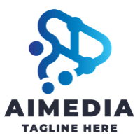 AI Media Pro Logo Template