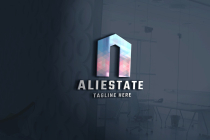 Ali Real Estate Pro Logo Template Screenshot 1