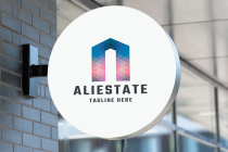 Ali Real Estate Pro Logo Template Screenshot 2