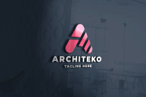 Architeko Letter A Pro Logo Template Screenshot 1