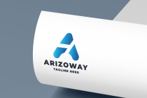 Arizo Way Letter A Pro Logo Template Screenshot 3
