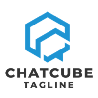 Chat Cube Pro Logo Template