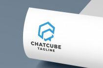 Chat Cube Pro Logo Template Screenshot 3