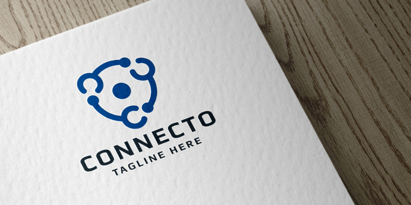 Connecto Letter C Pro Logo Template