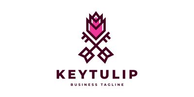 Key Tulip Logo Template