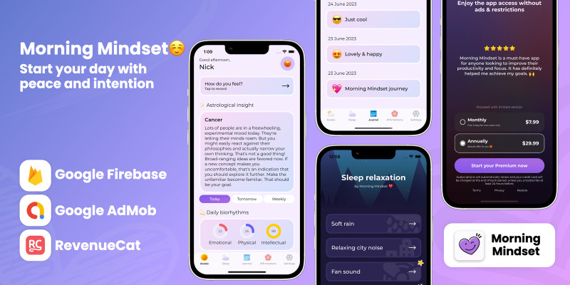 Morning Mindset - iOS App Source Code