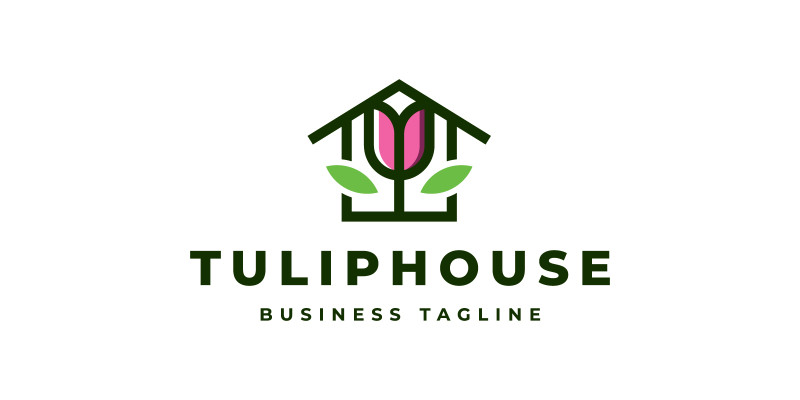 Tulip House Logo Template