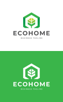 Green House Logo Template Screenshot 3