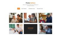 WiseCare - Elderly care landing page Template Screenshot 3