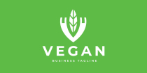 Vegan - Letter V Logo Template Screenshot 2