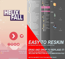 Helix Fall - iOS Source Code Screenshot 1