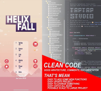 Helix Fall - iOS Source Code Screenshot 4