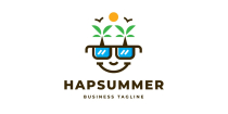 Happy Summer Logo Template Screenshot 1