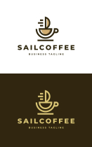 Sailing Coffee Logo Template Screenshot 3