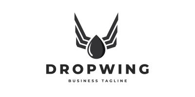 Wings Drop Logo Template