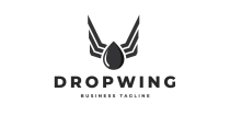 Wings Drop Logo Template Screenshot 1