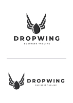 Wings Drop Logo Template Screenshot 3