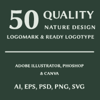 Quality Nature Elegant Branding Logo Maker Kit