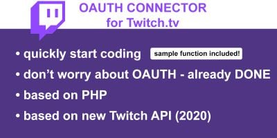 OAuth Connector for Twitch.tv - PHP