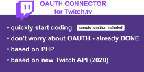 OAuth Connector for Twitch.tv - PHP Screenshot 1