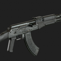  AK-103 3D Model Low Poly 