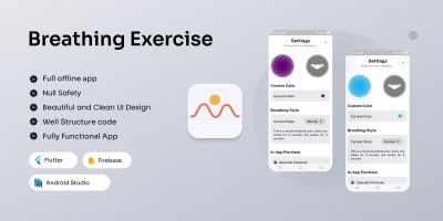 Deep breathing exercise - Flutter App