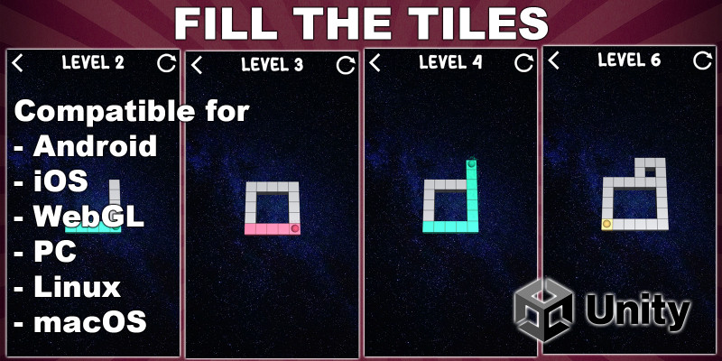 Fill The Tiles - Unity Puzzle Game