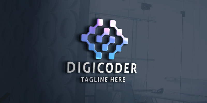 Digital Coder Pro Logo Template