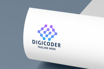 Digital Coder Pro Logo Template Screenshot 1