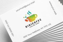 Digital Coffee Pro Logo Template Screenshot 2