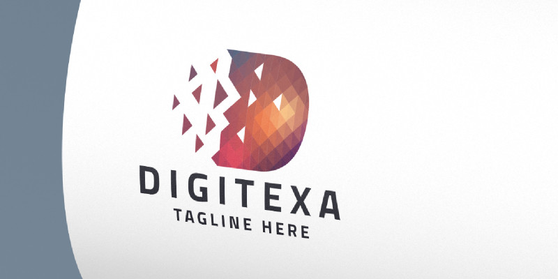 Digitexa Letter D Pro Logo Template