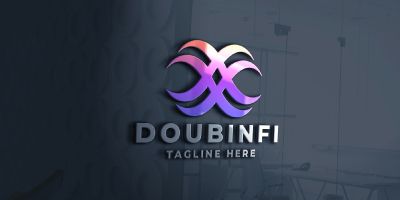 Double Infinity Pro Logo Template