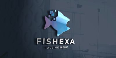 Fishexa Pro Logo Template
