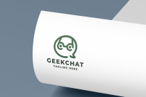 Geek Chat Pro Logo Template Screenshot 1