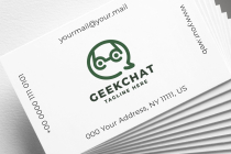 Geek Chat Pro Logo Template Screenshot 2