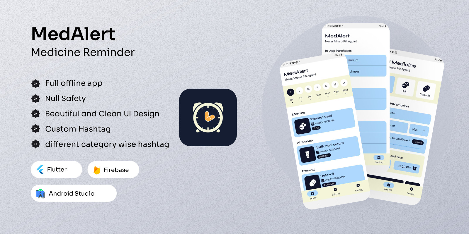 MedAlert Medication Reminder Flutter App by Appsellpoint Codester