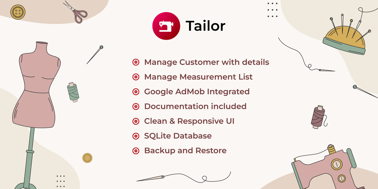 Tailor - Android App Source Code by Ankitdavda2012 | Codester