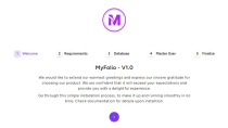 MyFolio - Personal Website Laravel Script Screenshot 1