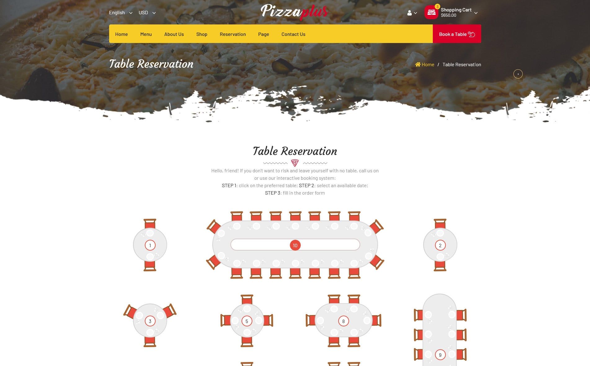 Pizzaplus - Pizza Restaurant HTML Template by Codevilla14 | Codester