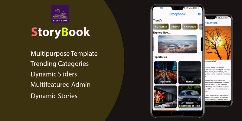 StoryBook - Multipurpose Android App Template 