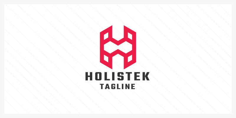 Holistek Letter H Pro Logo Template