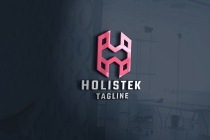 Holistek Letter H Pro Logo Template Screenshot 1
