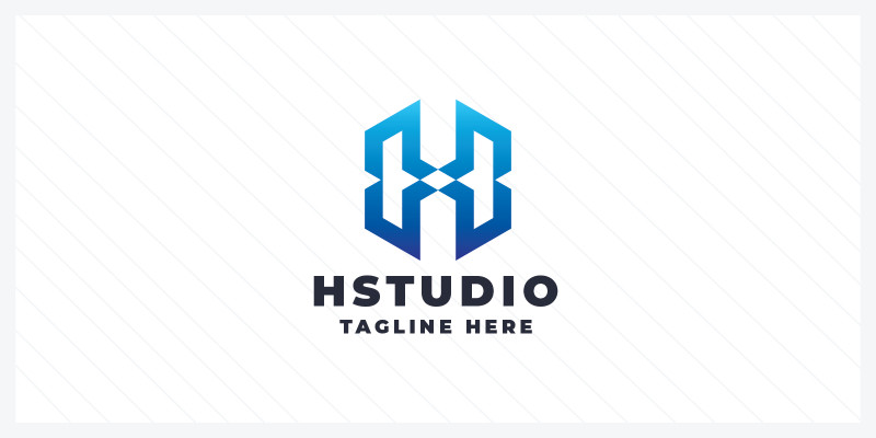 HStudio Letter H Pro Logo Template