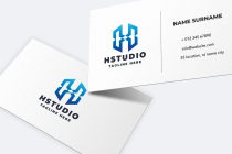 HStudio Letter H Pro Logo Template Screenshot 2