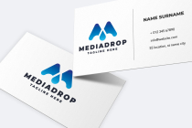 Media Drop Letter M Pro Logo Template Screenshot 2