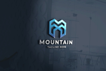 Mountain Letter M Pro Vector Logo Template Screenshot 1