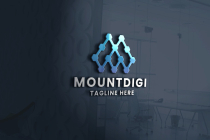 Mount Digital Letter M Pro Logo Template Screenshot 1