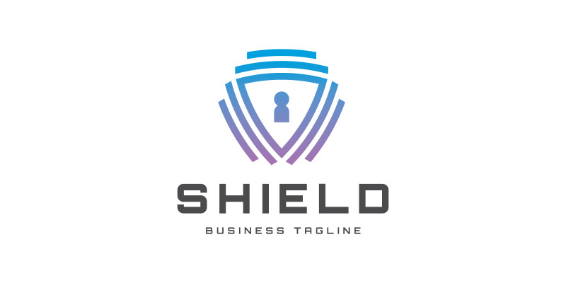 Lock Shield Logo Template